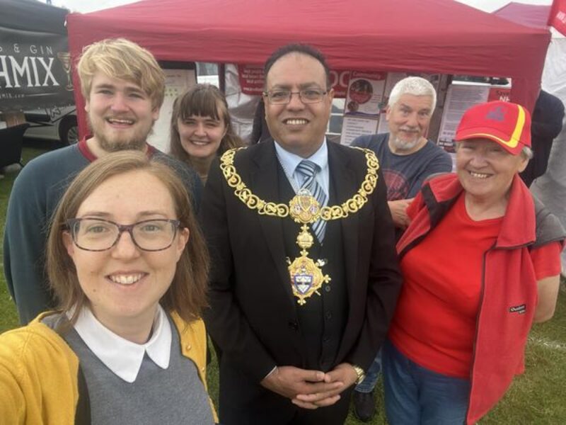 At Keighley Show with the Mayor