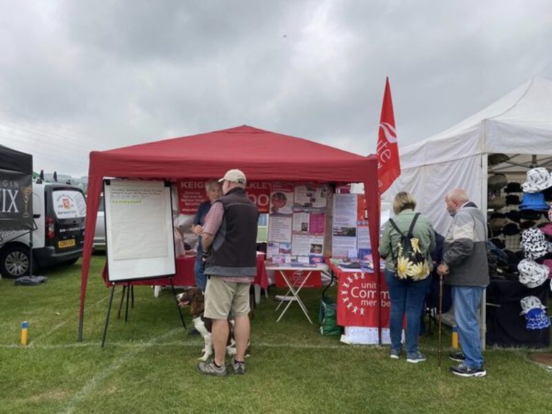 At Keighley Show with our stall