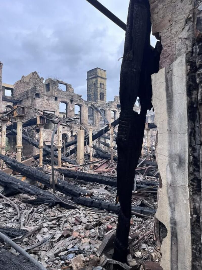 devastating fire at Dalton Mills