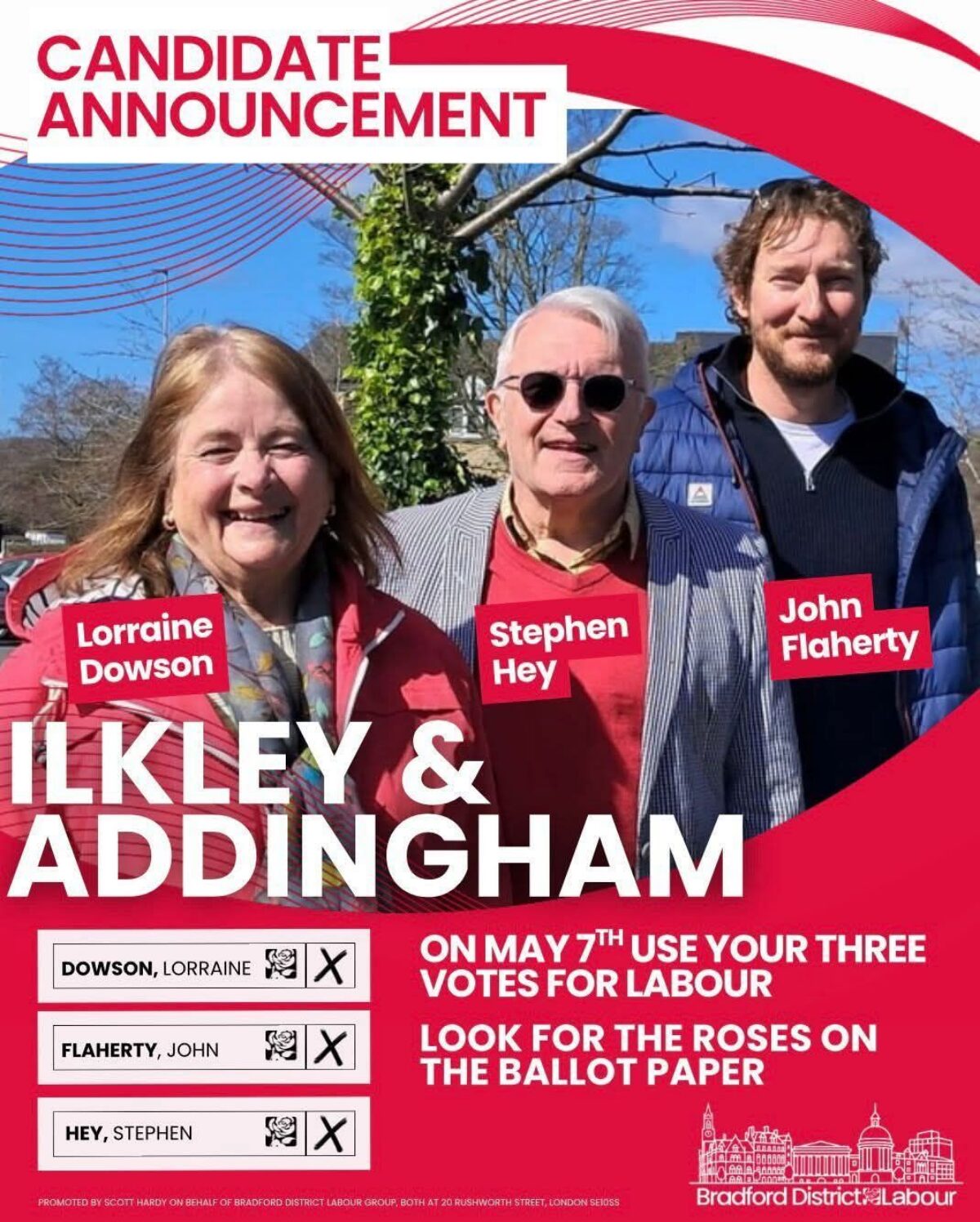 Candidates Confirmed in Ilkley & Addingham