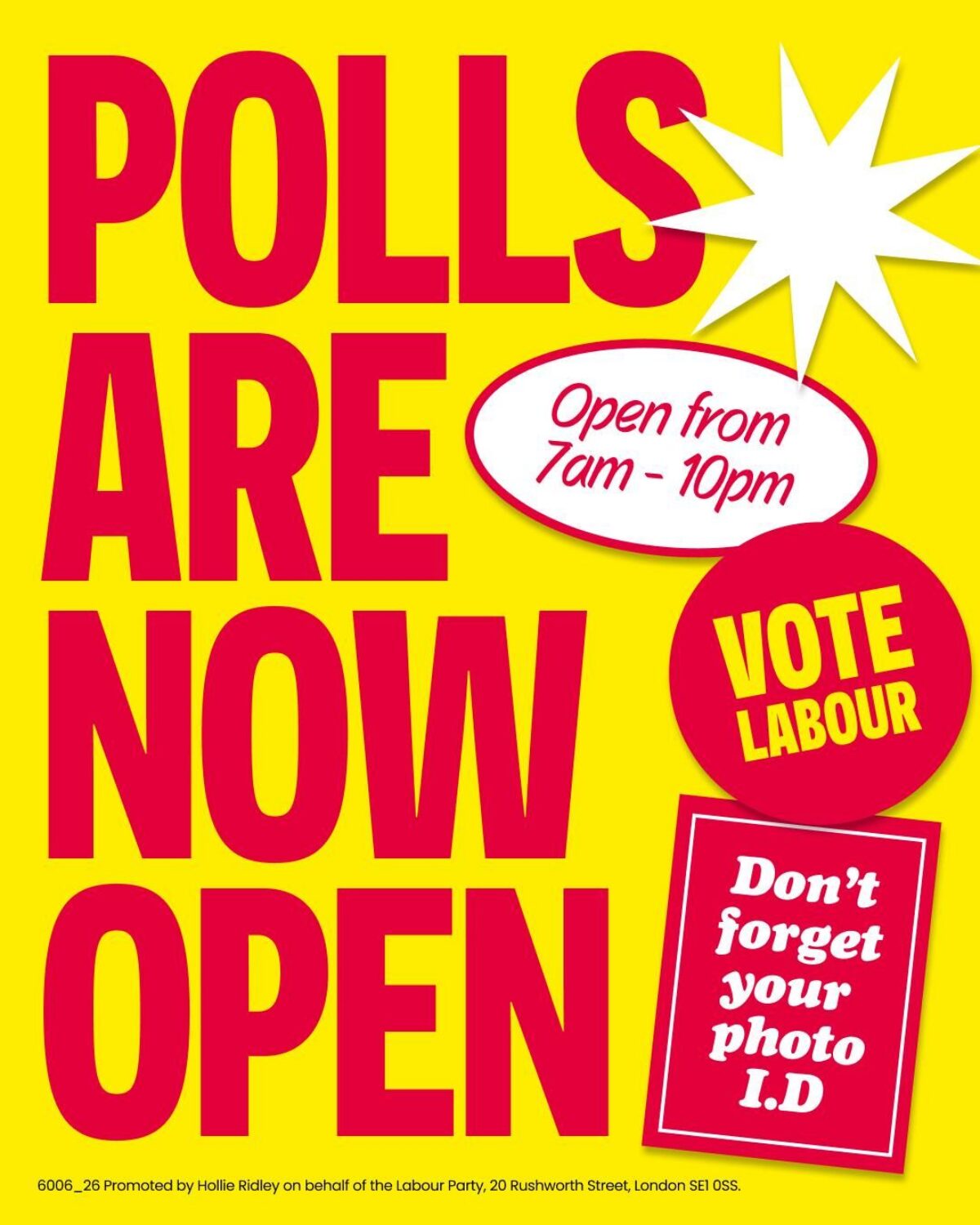 Polls are now open